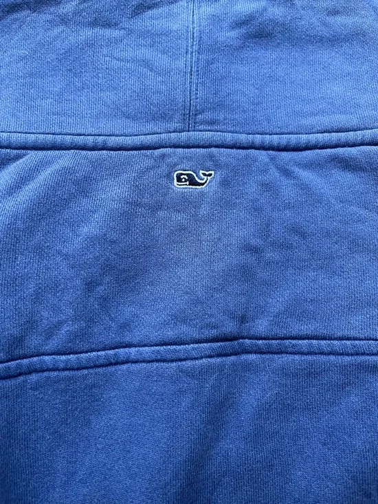Ladies  Blue Pullover Hoodie Sweatshirt - Casual Drawstring Cowl Neck - Picture 6 of 7